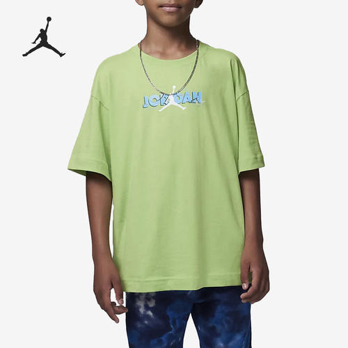 Nike/耐克正品Air Jordan大童运动透气宽松短袖T恤FB1596-332