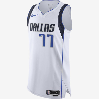 Nike耐克正品AU男款NBA独行侠队东契奇篮球赛场款球衣CW3271-103