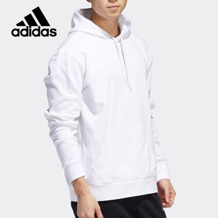 Adidas/阿迪达斯正品当季新款男休闲保暖连帽加绒套头卫衣 FL4833