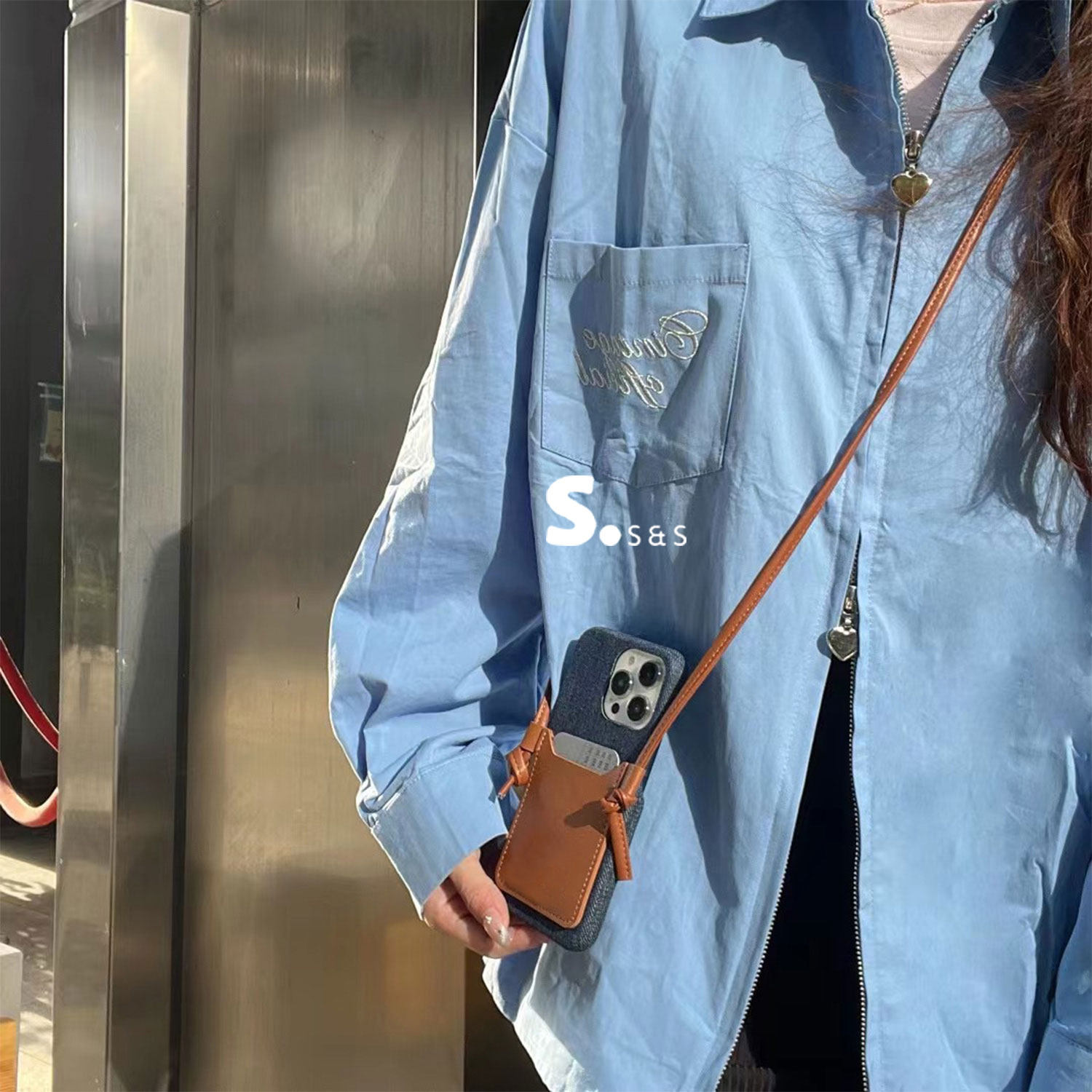 16牛仔卡包撞色斜挎挂绳手机壳17