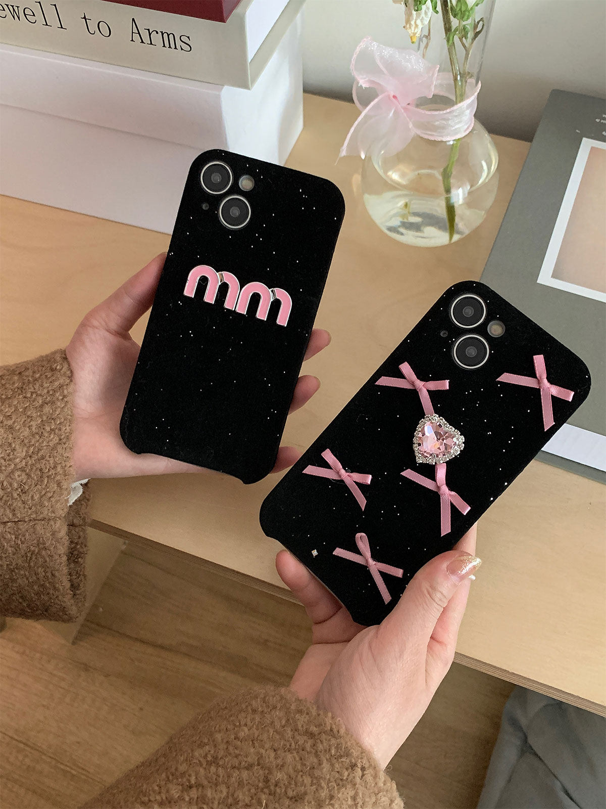 iphone15pro辣妹16max蝴蝶结水钻少女粉手机壳17苹果13适用新款全包防摔字母韩国高级感14黑色保护套12硬壳11,3C数码配件,手机保护套/壳,淘宝优惠券,粉丝福利购,淘宝优惠卷