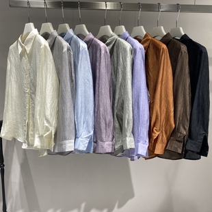 甜甜家夏上新法式 2091 复古肌理光泽感柔和舒适透气轻薄衬衫