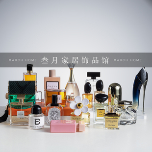 ins风样板间香水玻璃装 饰摆件梳妆台桌面衣帽间摄影道具直播陈设