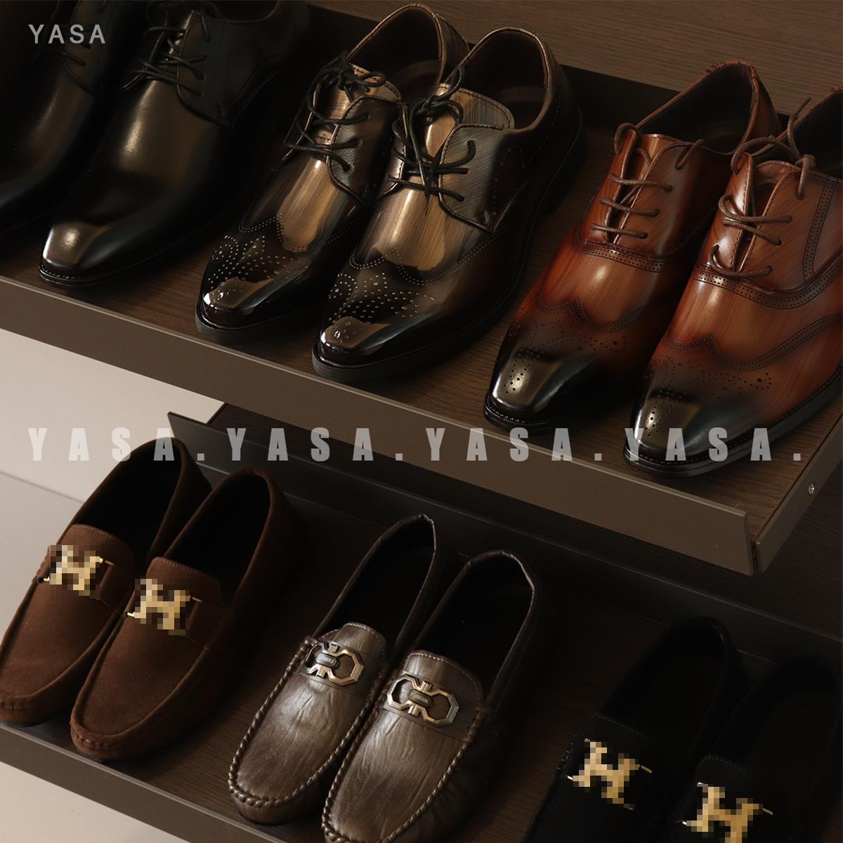 轻奢样板房衣帽间男士鞋柜皮鞋福乐鞋实拍氛围感道具组合陈列摆件