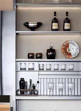 酒柜摆件样板间软装现代搭