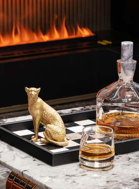 黑白现代酒具摆件组合子饰