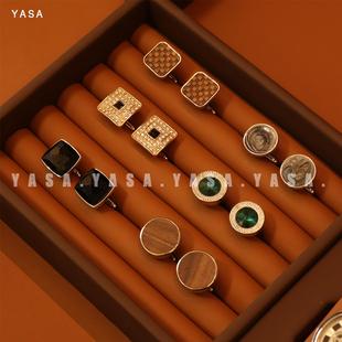 袖 口袖 口集合 衬衣胡桃木袖 钉摆件 样板间衣帽间首饰柜内男士