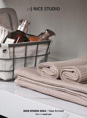 饰品方巾浴室柜酒店展厅毛巾】卫生间摆件浴巾装饰现代样板房【