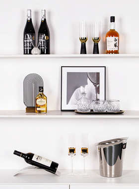 搭配展柜道具酒现代杯轻奢