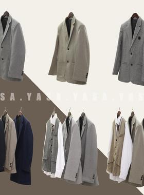 【男装集合】样板间衣帽间意式简约男士西装外套上衣组合搭配陈列