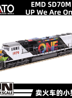 KATO N比例 SD70M UP 1979 We Are One 内燃机车 火车模型 定金