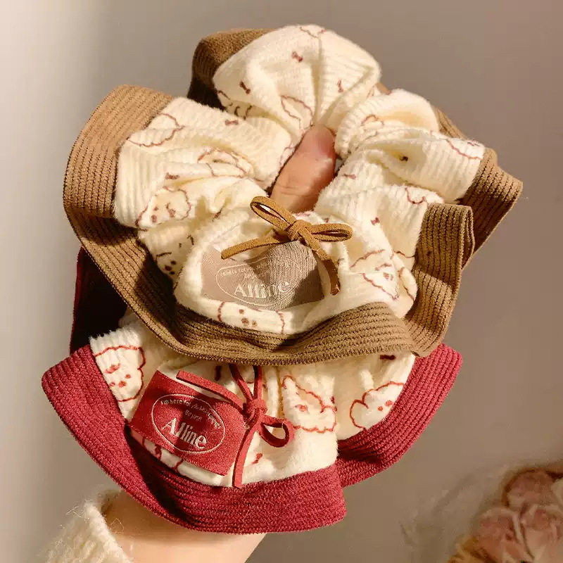 卡通小狗印花系列大肠发圈