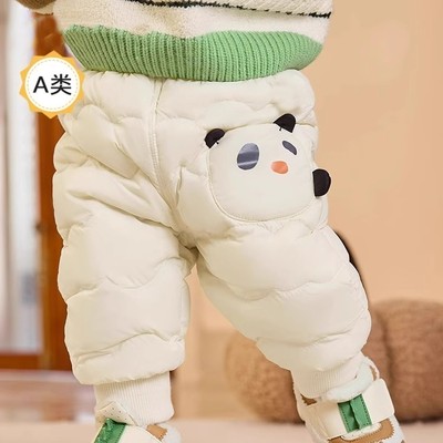 清仓宝宝羽绒裤儿童保暖裤子冬季
