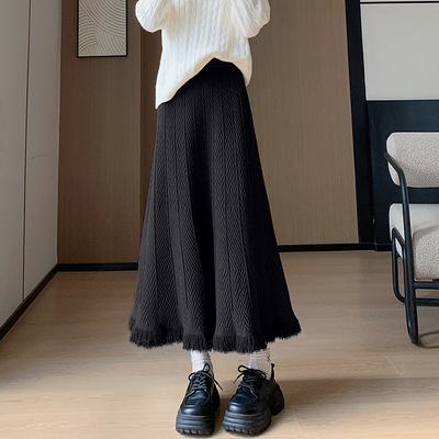 秋冬针织半身裙女2025新