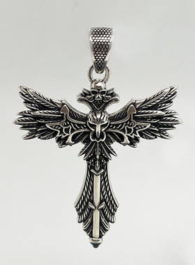 新款荷鲁斯十字架项链个性风潮复