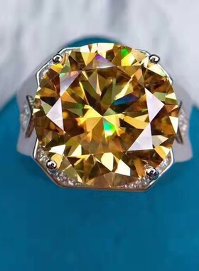 香槟黄经典款八心八箭戒指