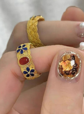 新款凤华玲珑国风复古宫廷花丝古