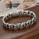 S925泰银复古做旧重工手链男小众设计女士高级感冷淡风时尚 饰品
