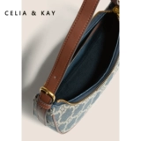 Небольшая дизайнерская сумка подмышку, брендовая ретро кожаная барсетка