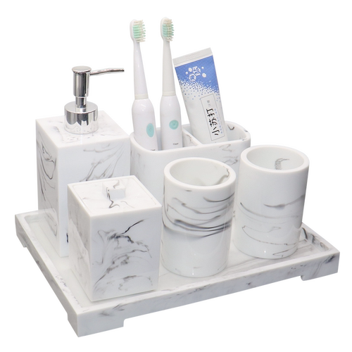 洋西坑酒店洗手液瓶纸巾盒卫浴洗漱套装样板房卫生间摆件北欧托盘