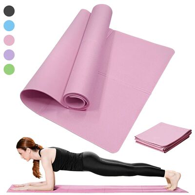 Yoga Mat Pilates Fitness Mat 3/4/6mm Thicknes Non Slip Yoga