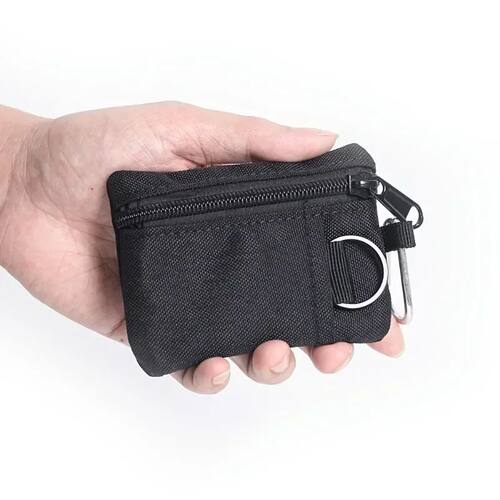 Mini Coin Purse Key Pouch, Casual Style Nylon Zipper Sports