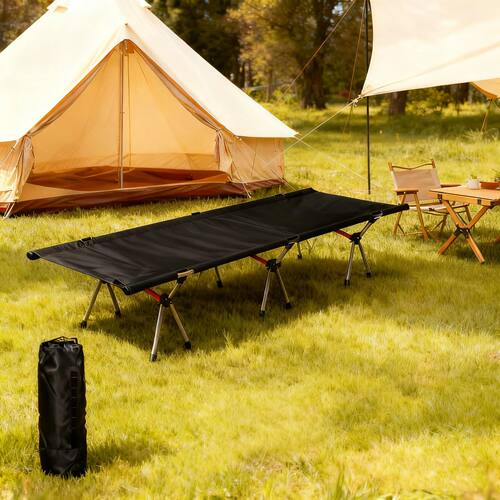 Outdoor Folding Camping Bed Single Person Cot Portable Folda