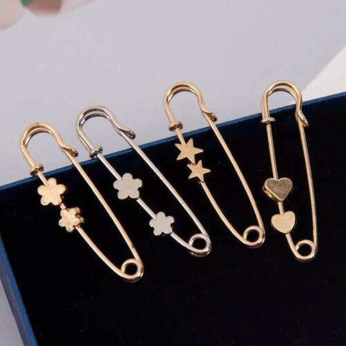 Simple Waist Tighting Pin Women Brooch Buckles Suit Vintage