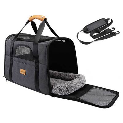 Cat Carrier Soft Dog Carrier Foldable Portable Dog Bag Pet