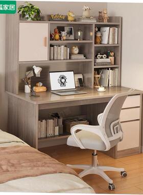 Desk, bookshelf, writing desk, computer desk, office desk