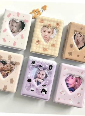 Cartoon Bear Photo Album 3 Inch Photocard Holder Korean Idol