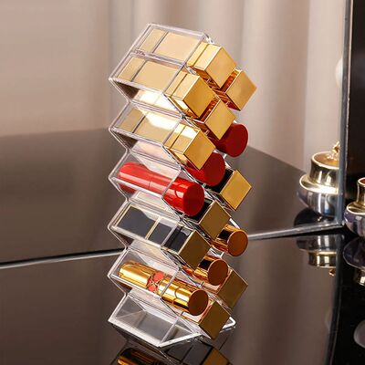 1pc Lipstick Holder Manager, Fish Shaped Mouth Red Tower, Tr