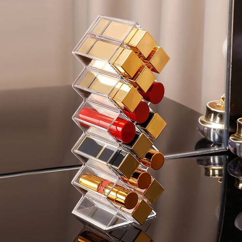 1pc Lipstick Holder Manager, Fish Shaped Mouth Red Tower, Tr