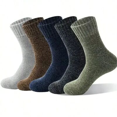 5 Pairs Cozy Winter Necessities, Ideal For Cold Weather - In