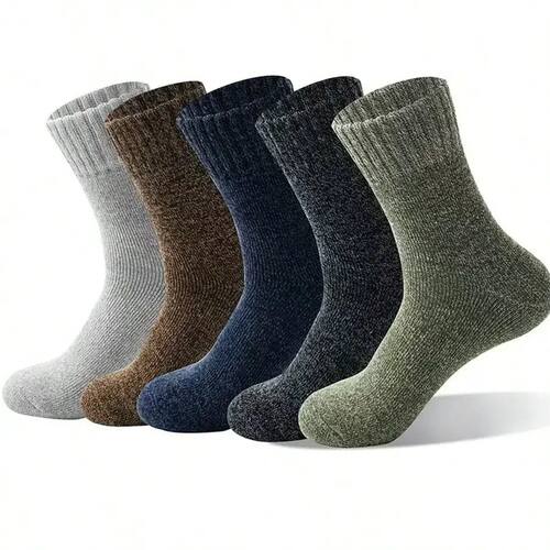 5 Pairs Cozy Winter Necessities, Ideal For Cold Weather - In