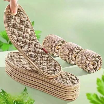 Mugwort Cotton and Linen Anti-odor Insoles, Soft Soles, Stro