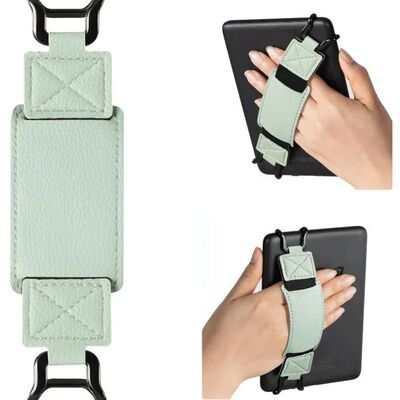 Leather Tablet Hand Strap Elastic Anti Drop EReader Holder U