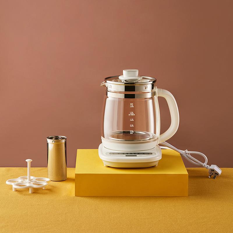 小熊养生壶YSH-C18Z2电热玻璃壶1.8L家用多功能智能预约304不锈钢