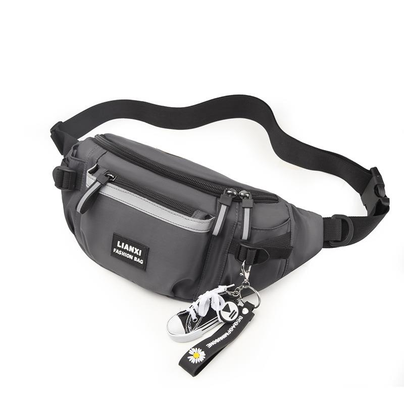 新款时尚多功能运动腰包防泼水男女户外跑步运动牛津布背包男胸包