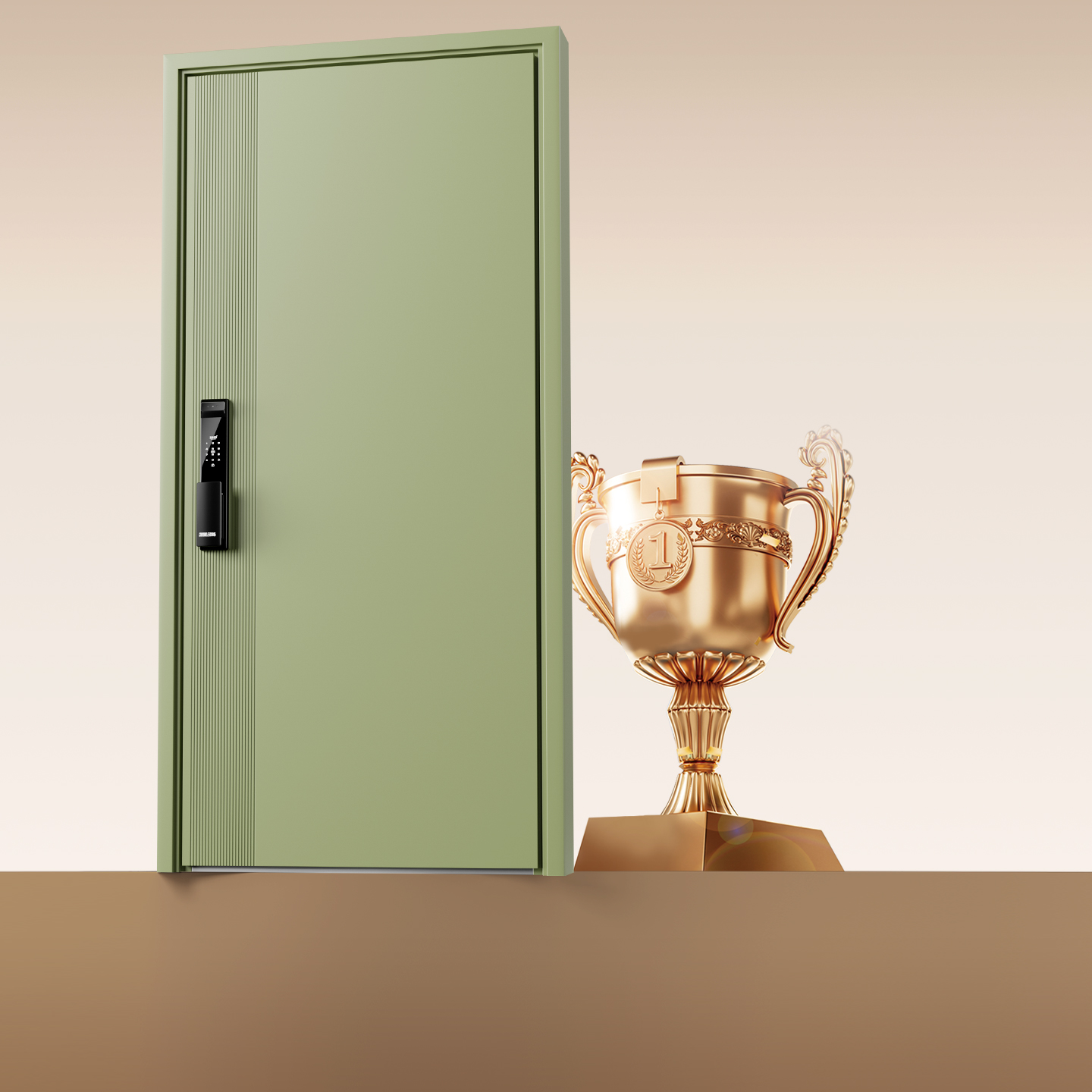 欧帝乐田园风甲级防盗门入户门家用进户门安全门水性发泡锌合金