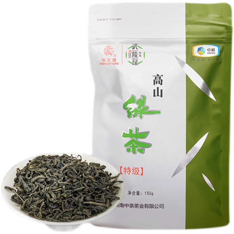 中茶高山特级绿茶雨前采摘