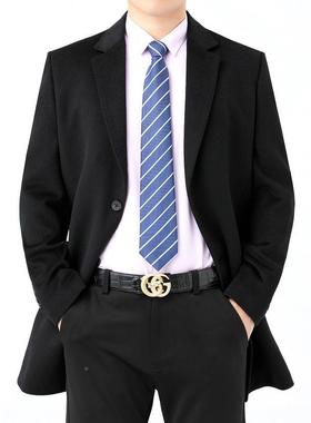 秋冬羊毛大衣中士长款翻领修男身羊毛呢子大衣外套21801呢男装毛