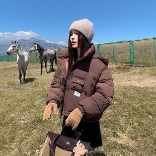 69-712品牌包正品羽绒棉服女短款韩小版宽松学生面服个子保外暖套