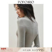 可机洗无缝100支及细加厚羊毛高领针织打底衫 到手199元 上衣女