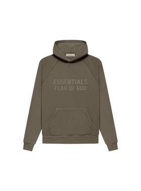 FEAR OF GOD ESSENTIALS 22FW胸前双排logo连帽卫衣男女同款宽松