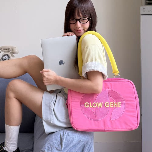 shanahs小众设计高级感电脑包女14寸充棉单肩手提上课通勤包16寸