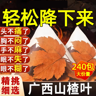 山楂茶叶泡水喝降血压降血脂血糖