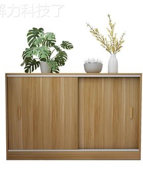 经济型定纳做阳台柜飘窗现代杂物地柜储物多功收75854能门矮柜推