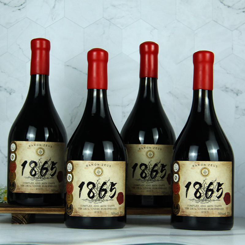 法国红酒宙斯男爵·皇家珍藏老藤干红葡萄酒750ml*6瓶整箱