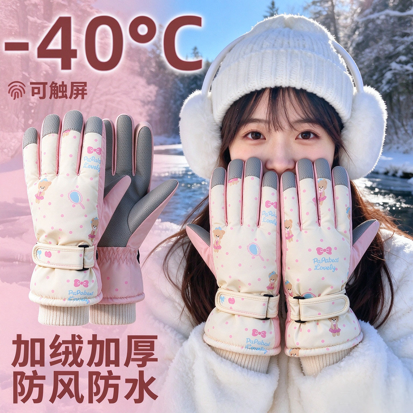冬季防水保暖防风骑行手套